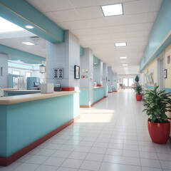 hospital reception area check in desk doctors surgery 