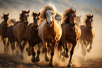 Zelfklevend Fotobehang Horse racing © Beth Young