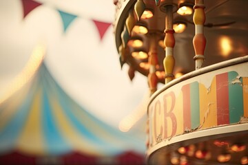 Melancholy Macro Background in Carnival Park