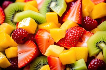 Fresh Fruit Salad with a Tropical Twist