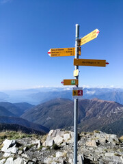 Ticino, Switzerland: panorama of the walk between Monte Tamaro and Monte Lema