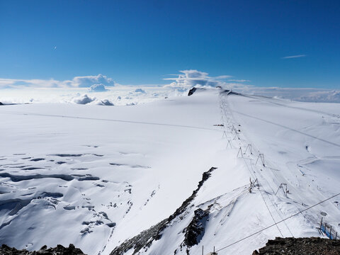 Matterhorn Glacier Paradise, reaches to a peak of 3883m