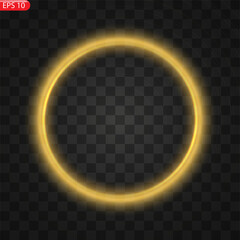 Vector round frame. Shining circle banner. Isolated. Vector illustration, eps 10.