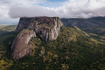 An Aerial view of the Waku-Kungo landscape in Angola