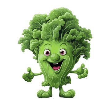 Mascot Illustration of a Kale cartoon 