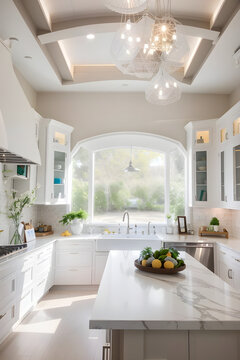 white kitchen in a home