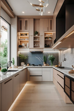 modern kitchen in a house