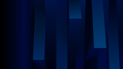 Abstract blue dynamic 3d beam effect background.