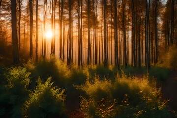 morning in the forest