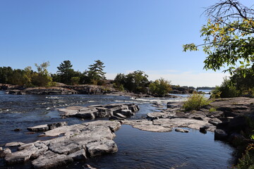 lazy water river flowing