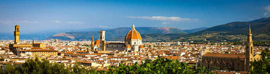 Fototapeta na wymiar Panorama of Florence Italy