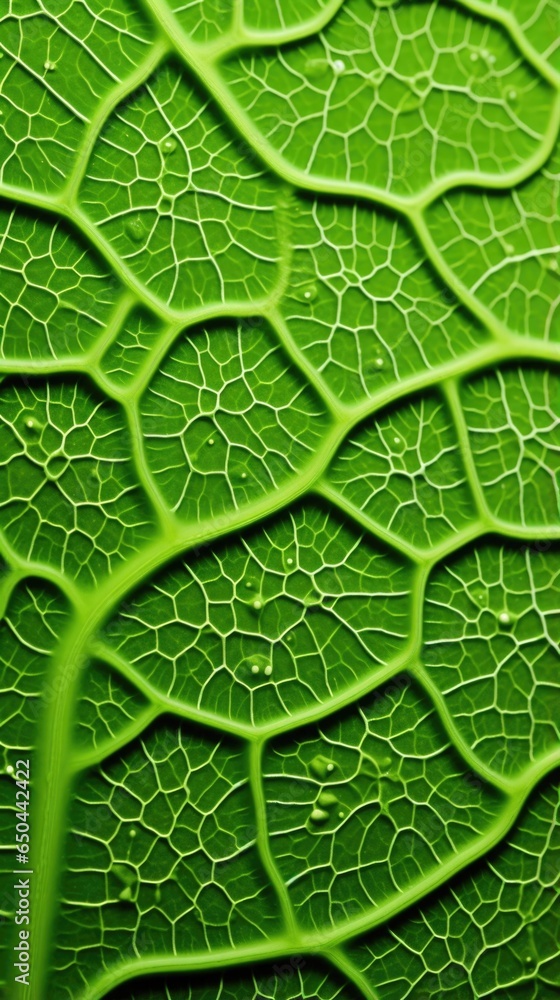 Poster macro photograph revealing the microscopic stomatal structures as individual ovalshaped structures, 