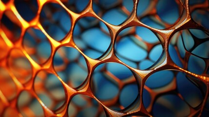 This captivating macro photograph unveils the bewildering complexity of microscopic membranes, unveiling their thin and pliable nature, which enables them to seamlessly envelop and Mod3f