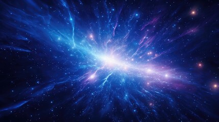 The otherworldly beauty of this photograph lies in its depiction of cosmic radiation emanating from distant stars, creating a mesmerizing visual spectacle resembling an intergalactic Mod3f