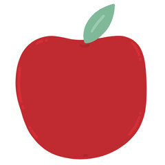 Red Apple Cartoon illustration