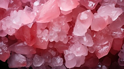 macro image of pink salt crystals.abstract background. 