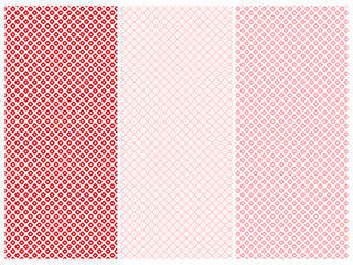 鹿の子模様の和風なシームレスパターン背景イラスト素材セット