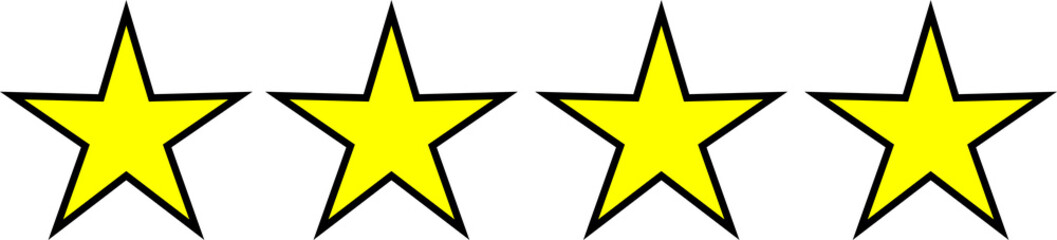 Star icon. Vector yellow isolated