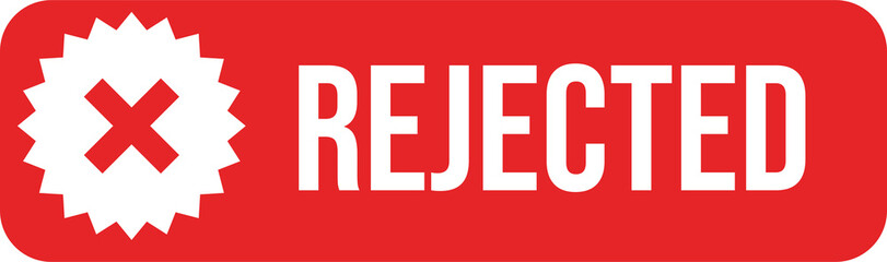 Obraz premium Rejected icon PNG