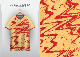 Backgrounds for sports jersey, soccer jerseys, running jerseys, racing jerseys, zigzag pattern, cream and red