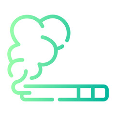 smoke Line Gradient Icon