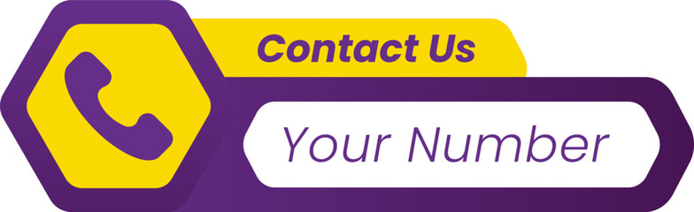 contact us label with space for call number