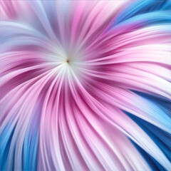 Fototapeta premium blue pink white hair 001