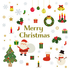 クリスマスのイラスト素材セット