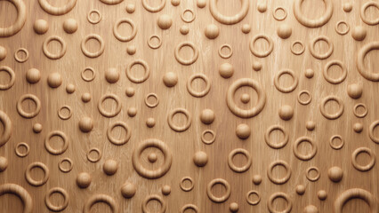 Geometric background using wood texture
