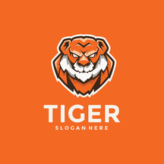 Tiger head mascot logo