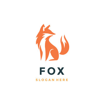 fox modern logo vector