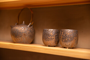 急須と湯呑み　teapot and teacup