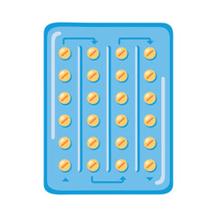 birth control pills tablet design