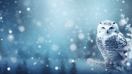 snowy owl in winter