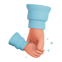 Happy Father's Day. Illustration of Father and Son Holding Hands