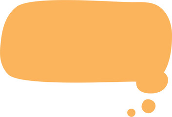 Colorful pastel yellow color speech bubble balloon icon sticker memo keyword planner text box banner, flat png transparent element design