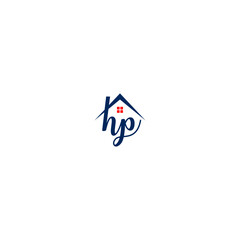 HP Roof Logo Design Vector