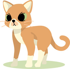 Stand Cat Illustration