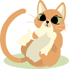 Cute Cat Illustration