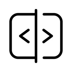 Flip Horizontal Icon Vector Symbol Design Illustration