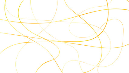 Editable Abstract Yellow Curved Lines Vector Seamless Pattern for Creating Background and Decorative Element