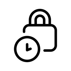 Password Timer Icon Vector Symbol Design Illustration
