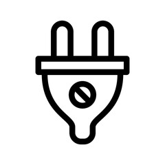 Plug In Icon Vector Symbol Design Illustration