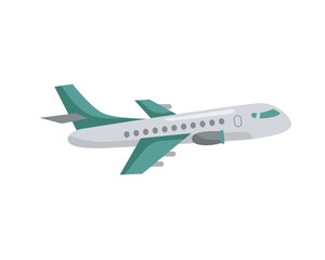 Fototapeta na wymiar plane flying travel green