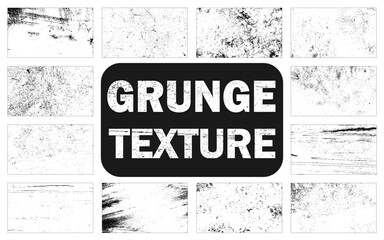 Set of black grunge overlay texture isolated on transparent background. Vector illustrator - obrazy, fototapety, plakaty