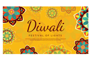 diwali special poster brochure template design
