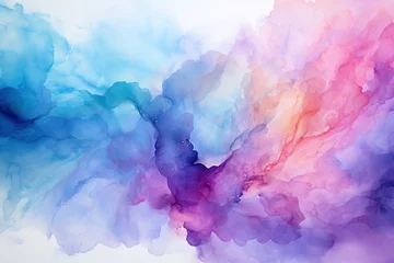 Rolgordijnen  Abstract watercolor background. Ink in water. Colorful abstract background. © shehbaz