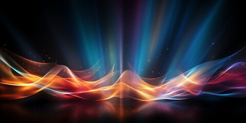 Fototapeta na wymiar Background with colorful wave effects