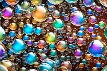 colorful glass beads generated by AI technology