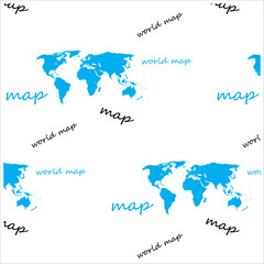 world map on seamless background. Fabric design
